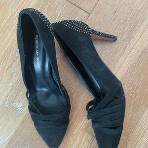 Rebecca Minkoff Black Suede Women's Shoes